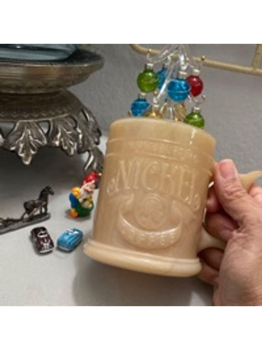 VTG WHATABURGER Nickel coffee Mug, Beige
